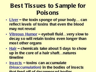 Forensic toxicology ppt | PPT