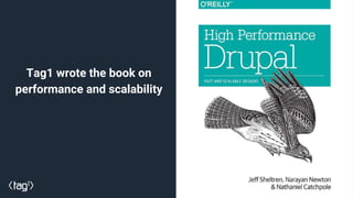 Tag1 wrote the book on
performance and scalability
Leaders
from Drupal 4 to Drupal 8
Leaders in DevOps and
Automated Testi...