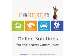 Forerez - Online Solution for Travel Community