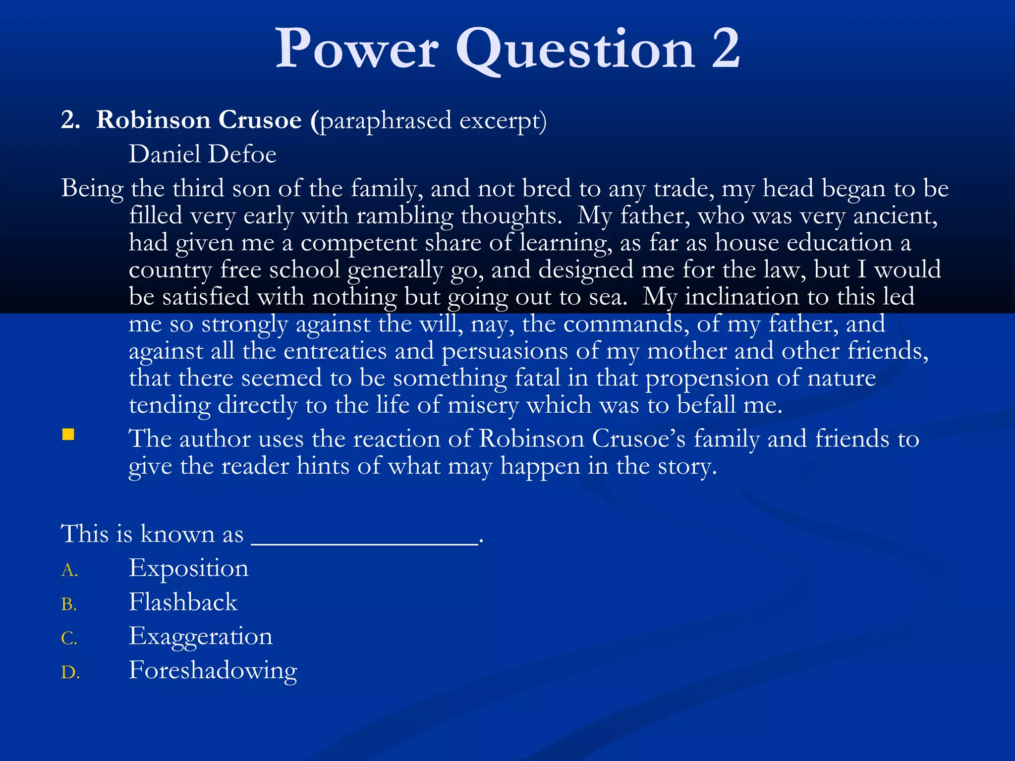 Foreshadowing power point (1) | PPT