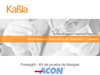 Foresight - Kit de prueba de Alergias
 