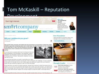 Tom McKaskill – Reputation Development 