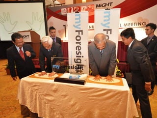 .
This presentation by myForesight – Malaysian Foresight Institute is licensed under a Creative Commons Attribution 3.0 unported
License. This basically allows you to use the presentation as you like as long as you acknowledge the source.
www.might.org.my
www.myforesight.my
 