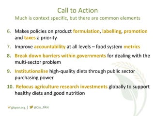 Foresight Report on food systems and diets: Facing the challenges of ...