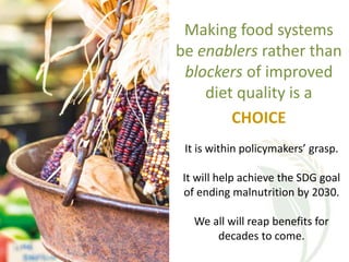 Foresight Report on food systems and diets: Facing the challenges of ...