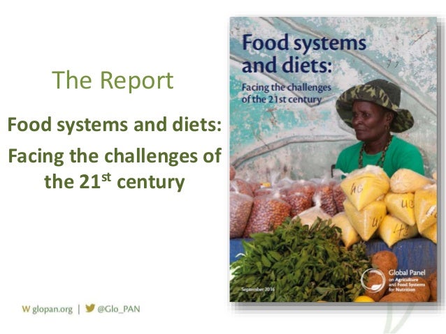foresight report on food systems and diets facing the challenges of food and diets