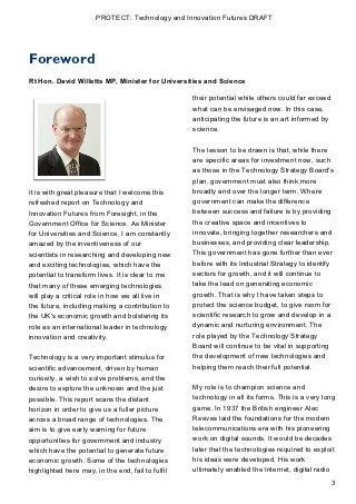 Foreword
Rt Hon. David Willetts MP,Minister for Universities and Science

                                                ...
