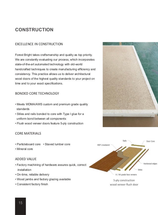 Forest Bright Architectural Wood Door Catalogue