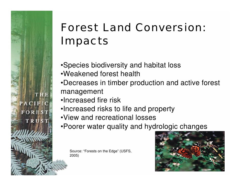 Forest Land Conversion Threats And Opportunities For Rural Western C…