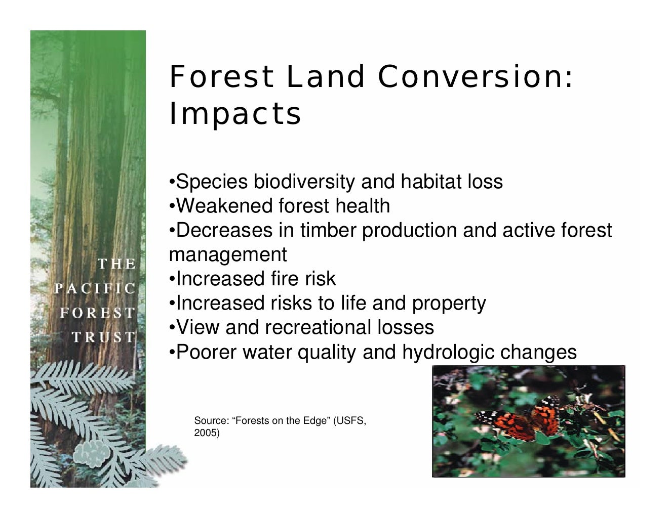 Forest Land Conversion Threats and Opportunities for Rural Western C…