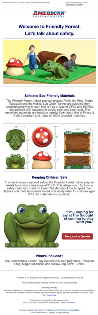 Spotlight on Safety: Friendly Forest Indoor Play Set