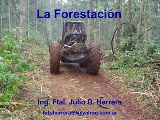 La Forestación
Ing. Ftal. Julio D. Herrera
totoherrera59@yahoo.com.ar
 