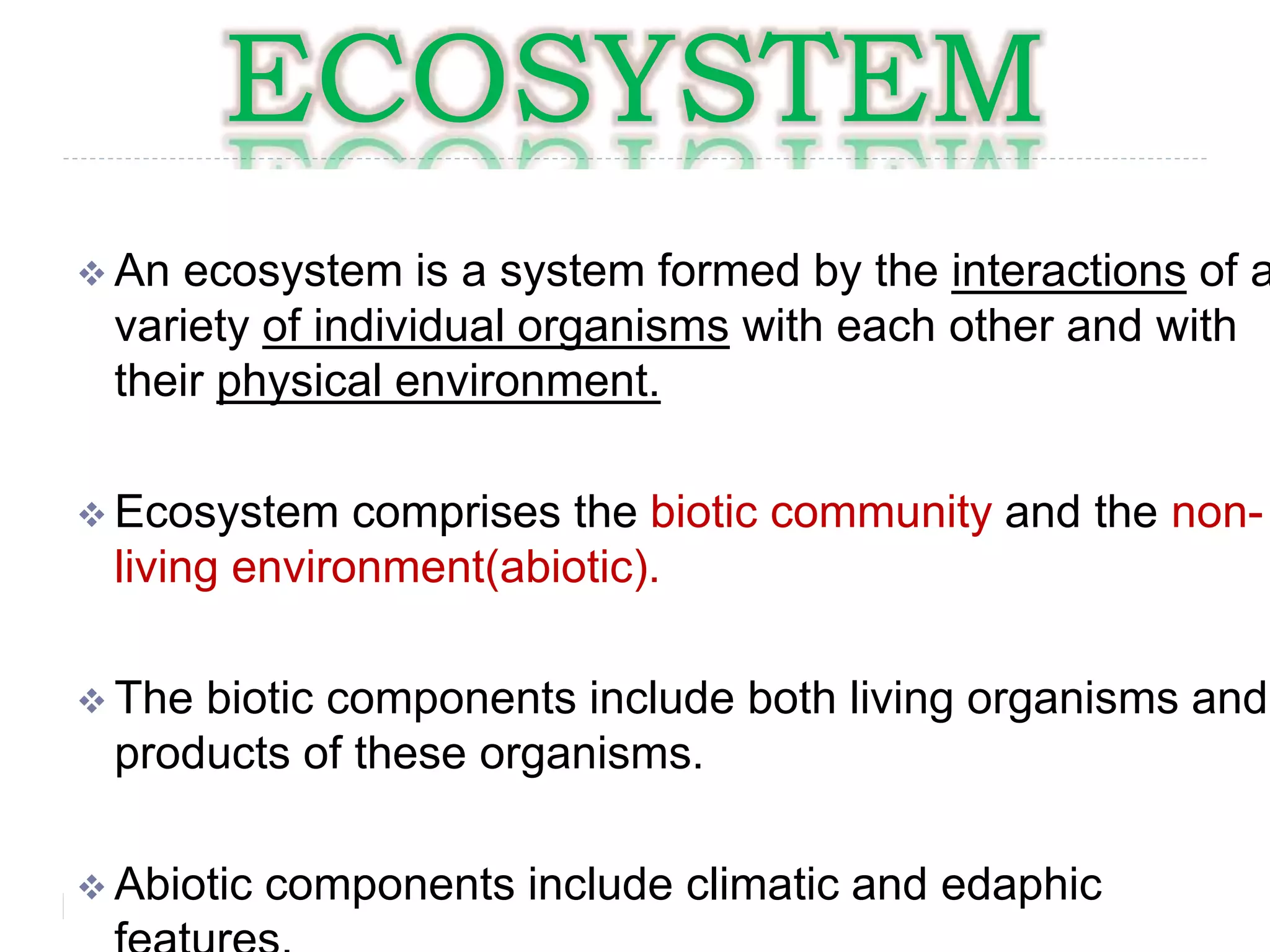 Forest ecosystem | PPTX