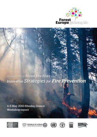 Assessment of Forest Fire Risks and 
Innovative Strategies for Fire Prevention 
4–6 May 2010 Rhodes, Greece 
Workshop report 
 