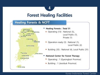 4
Korea-Indonesia Forest Center
Forest Healing Facilities
 