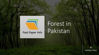 Forest in
Pakistan
By
Shaheer Alam
 
