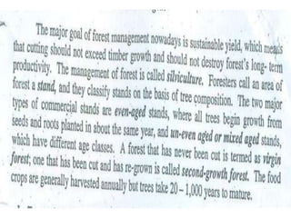 Forest management BY Muhammad Fahad Ansari  12IEEM14