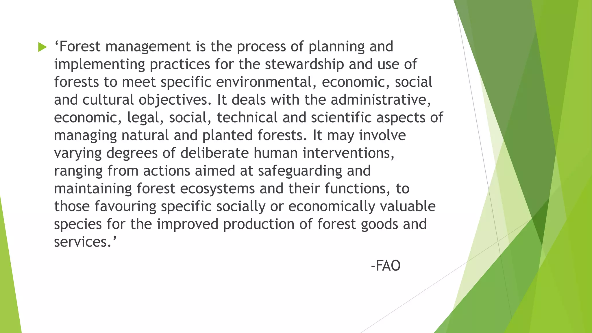 Forest management | PDF
