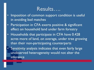 Forest management decentralization in Kenya: Effects on household farm forestry decisions in Kakamega
