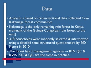 Forest management decentralization in Kenya: Effects on household farm forestry decisions in Kakamega