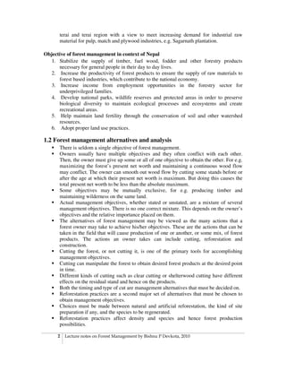 Forest management iof pokhara | PDF