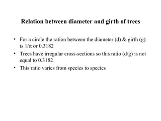 Tree Girth Guide Forest mensuratiion slide 2 | PDF