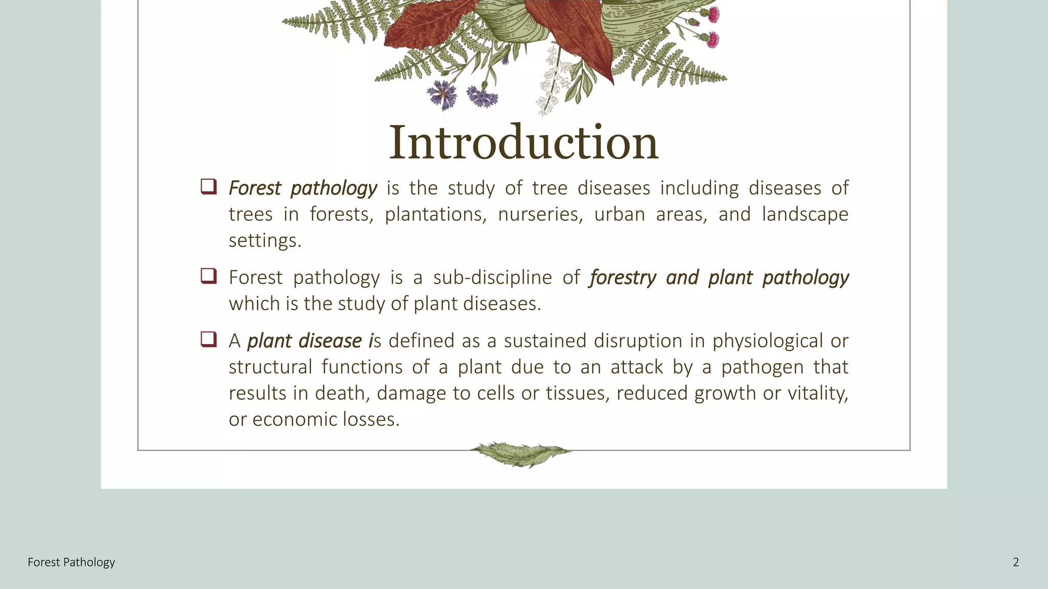 Forest pathology PPT