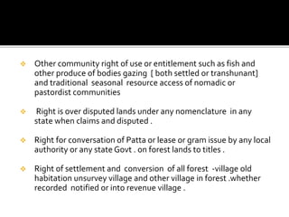 Timber Rights Process Forest right act src ppt | PPTX