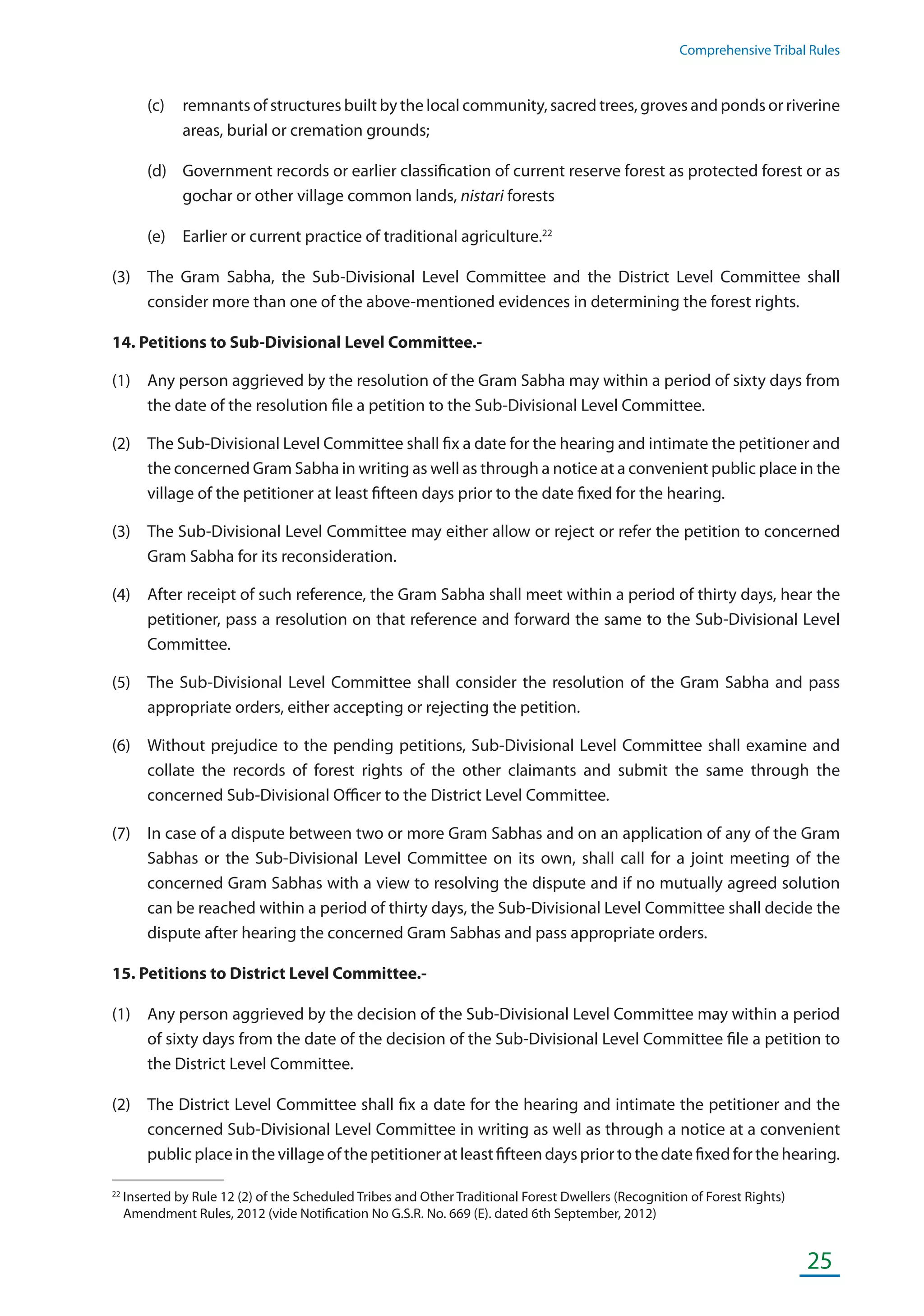 Forest Rights Act Rules Book Pdf