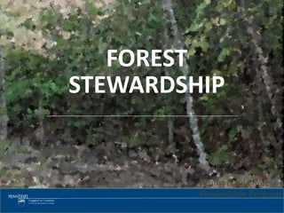 1
FOREST
STEWARDSHIP
Pennsylvania Forest
Stewardship Program
 