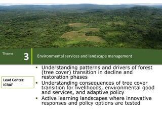 ForestsTreesAgroforestry – Presentation for Discussion with Donors and Partners – June 2013