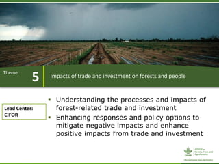 ForestsTreesAgroforestry – Presentation for Discussion with Donors and Partners – June 2013