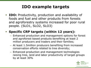 ForestsTreesAgroforestry – Presentation for Discussion with Donors and Partners – June 2013