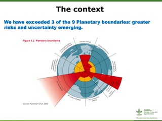 ForestsTreesAgroforestry – Presentation for Discussion with Donors and Partners – June 2013