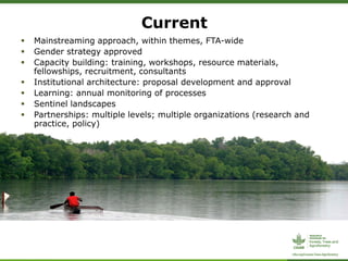 ForestsTreesAgroforestry – Presentation for Discussion with Donors and Partners – June 2013