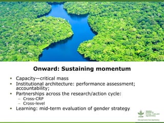 ForestsTreesAgroforestry – Presentation for Discussion with Donors and Partners – June 2013