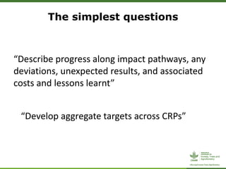 ForestsTreesAgroforestry – Presentation for Discussion with Donors and Partners – June 2013