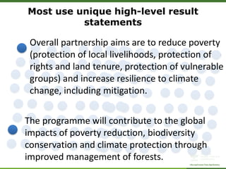 ForestsTreesAgroforestry – Presentation for Discussion with Donors and Partners – June 2013