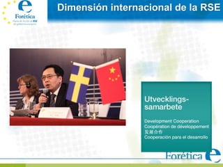 Dimensión internacional de la RSE
 