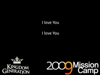 As deep cries out to deep (x3)I love YouI love You