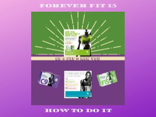 FOREVER FIT 15
HOW TO DO IT
 