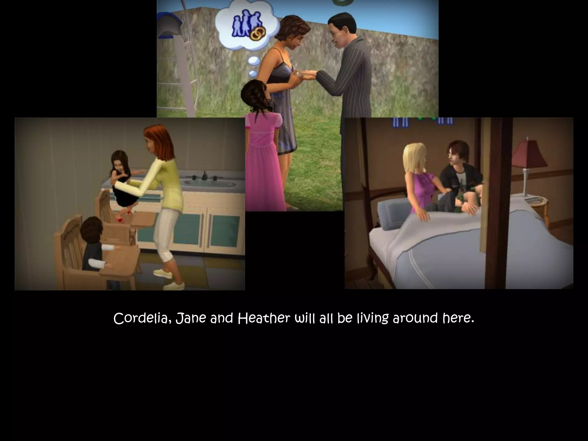 Cordelia, Jane and Heather will all be living around here.