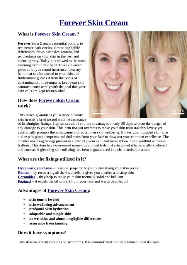 forever cream for dark circles