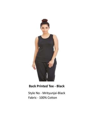 Back Printed Tee - Black
Style No - Mrityunjai-Black
Fabric - 100% Cotton
 