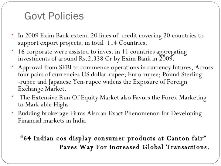 Forex operations in banks