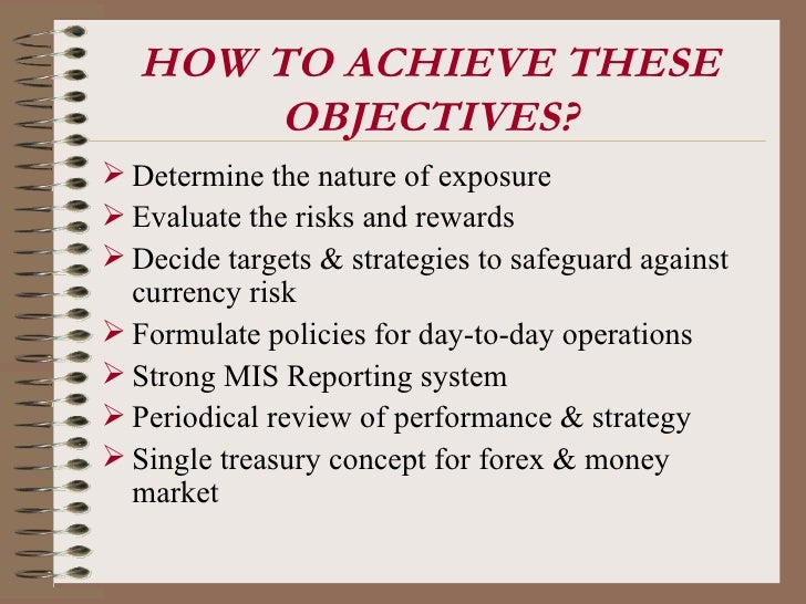 Forex objectives