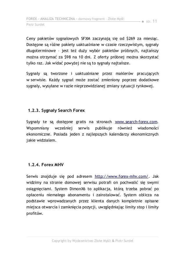 Piotr surdel forex pdf