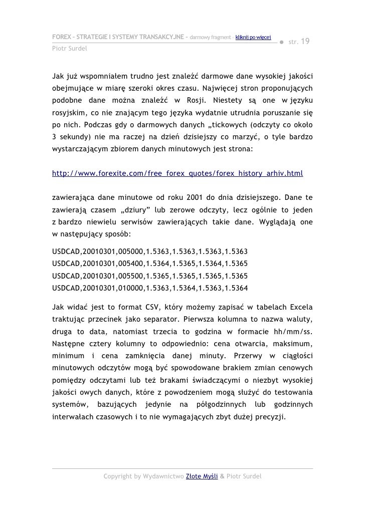 Forex 3. strategie i systemy transakcyjne chomikuj