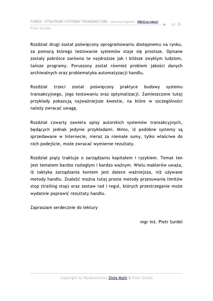 Proste strategie forex