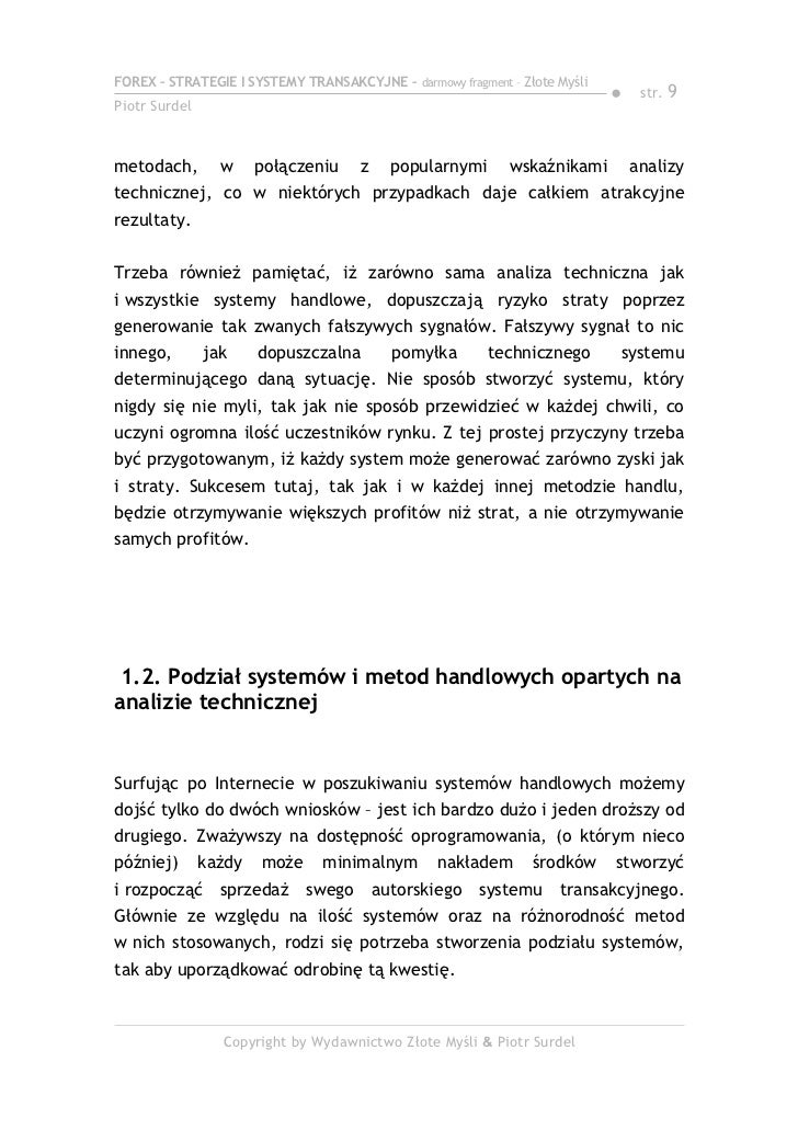 Forex strategie oraz systemy transakcyjne chomikuj